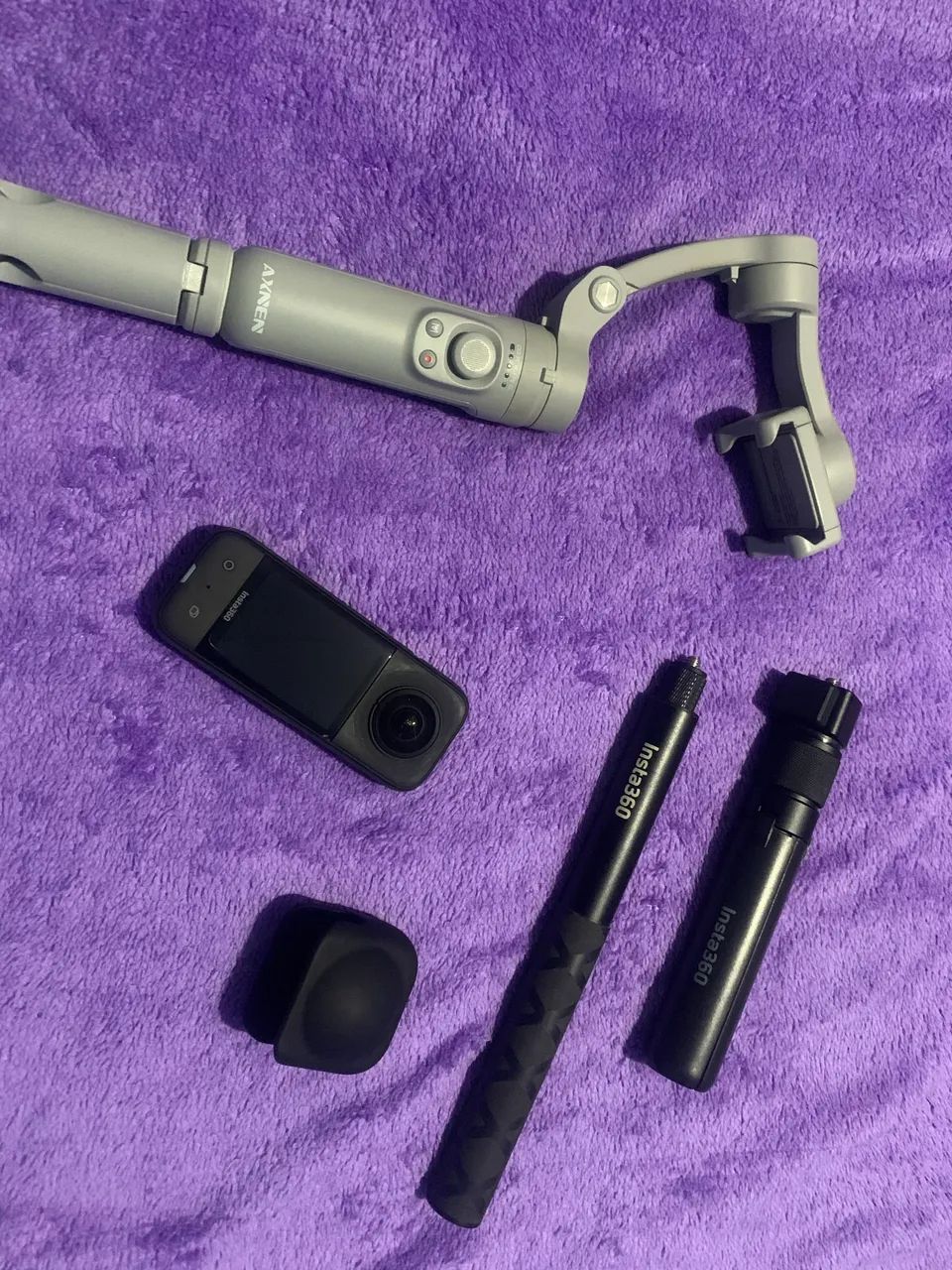 Câmera insta360°, Bastão De Selfie Com Bullet Time E Tripé, Gimbal estabilizador