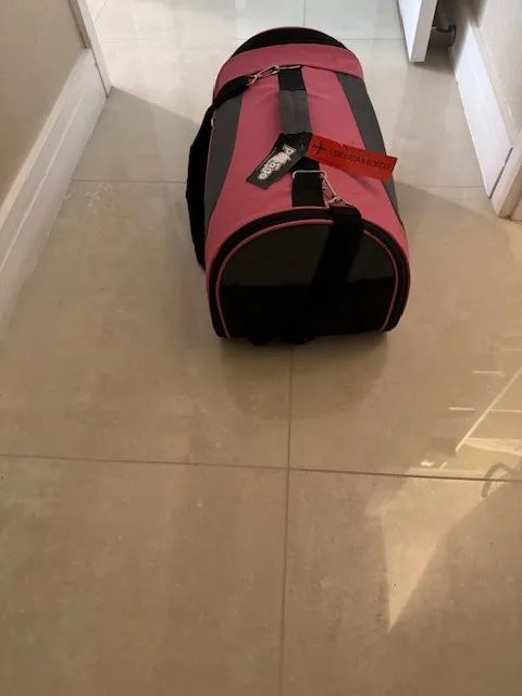 Bolsa de transporte para cabine de avião para Pet (rosa) tam m - pandora Pet&Go - Foto 3