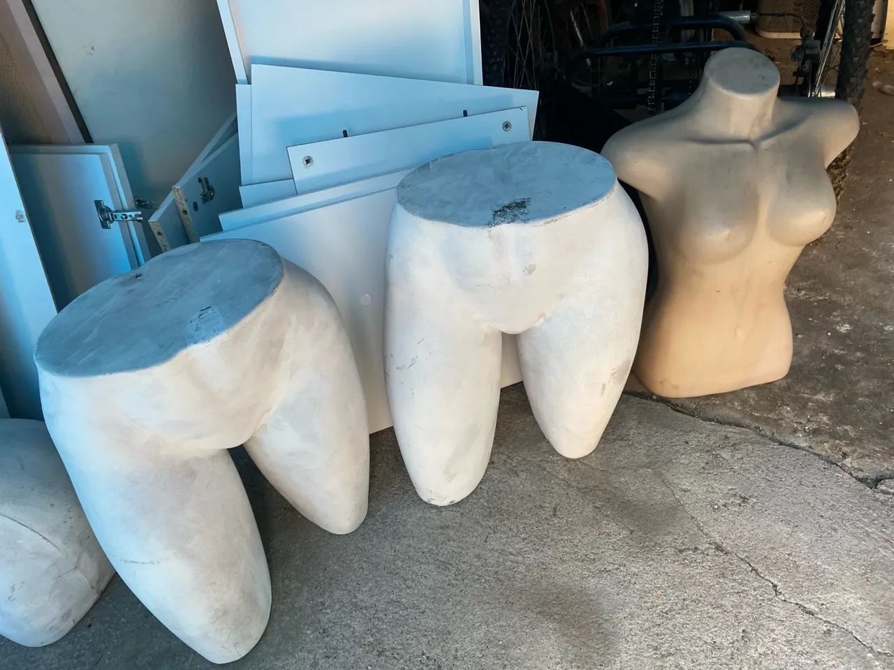 Busto e cintura manequim plastico