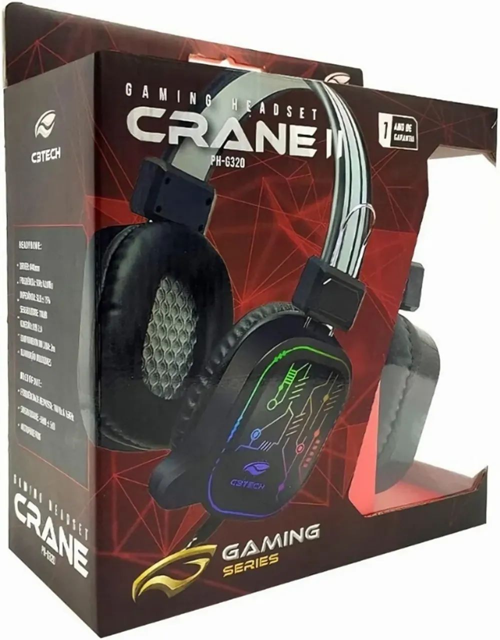 Headset Gamer C3Tech Crane II PH-G320V2