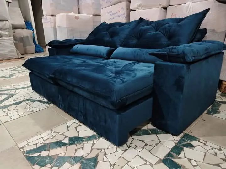 Sofá retrátil 2.30m  e Reclinável Luxuoso em promoção  - Foto 2