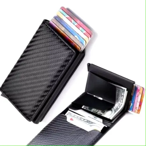 Carteira Masculina Slim Carbono - Design Moderno