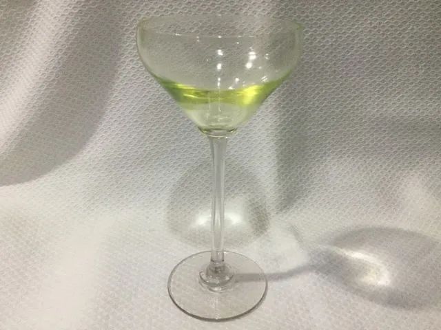 Taça De Cristal Verde Francesa Anos 40 Vintage Colecionador - Foto 3