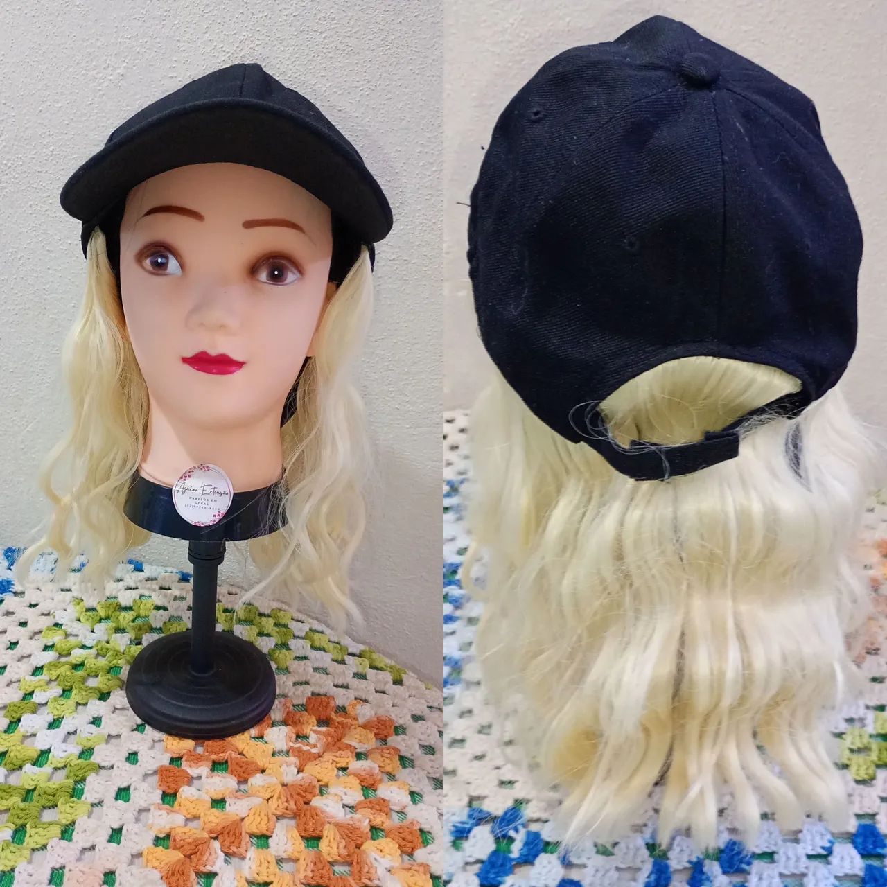 Peruca loira Boné  - Foto 2