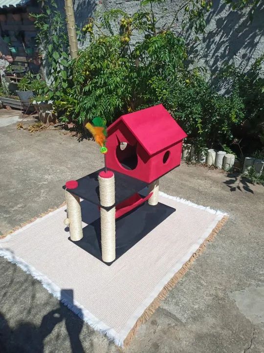 Casa para gato com arranhador - Foto 2
