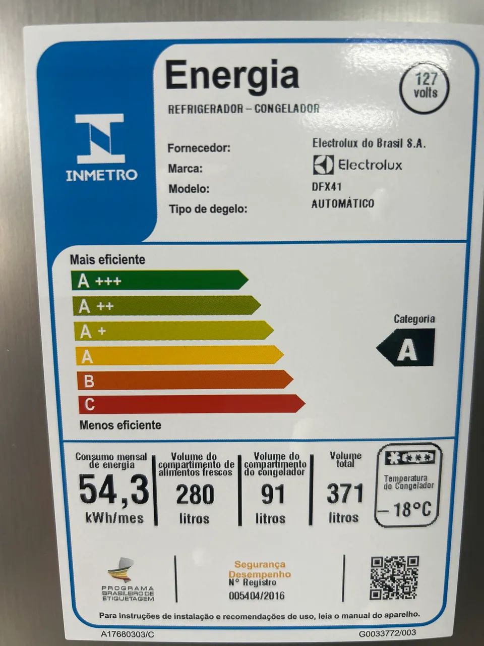 Refrigerador eletrolux novas 371 L só 2590 - Foto 6