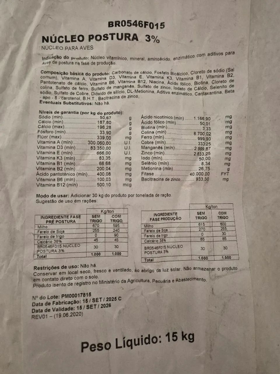Núcleos para animais 