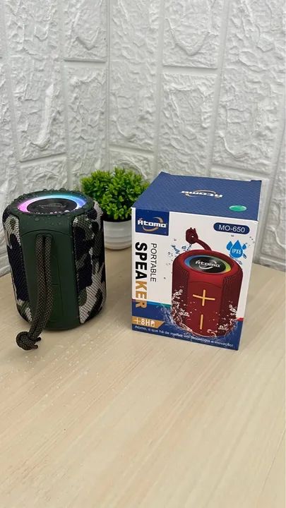 Caixa de Som Bluetooth Átomo resistente à água MO-650 - Foto 3