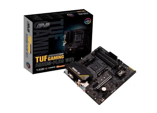 Placa mãe asus tuf gaming A520m-plus wifi aura sync - Foto 2