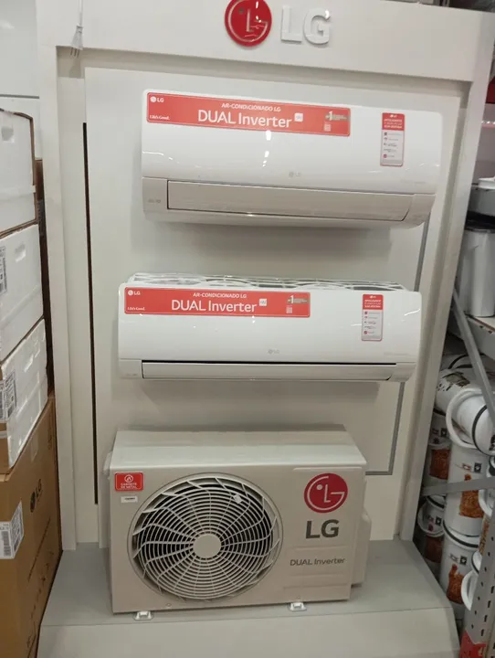 LG Dual inverter 9.000 mil BTUs compact Novo somos loja !