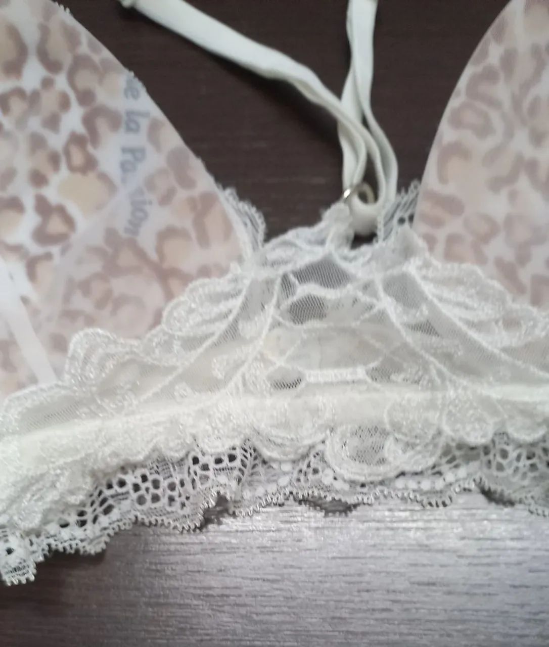 Sutiã renda branco tamanho P - Foto 3