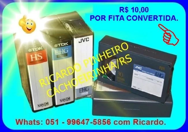 Conversão de fitas vhs'c para digital64168593392898120