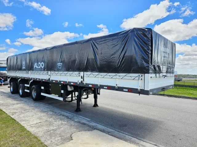 Carreta Graneleira Facchini Vanderleia Ano 22 14x 1.70mts chapa, roda disco, pneus usados - Foto 7