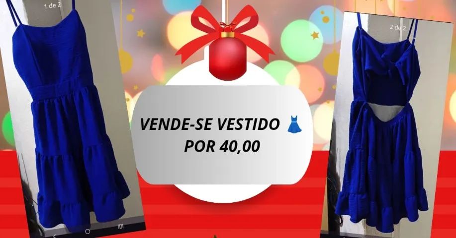 VENDE - SE VESTIDO AZUL