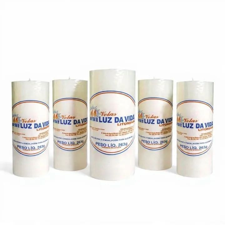 VELAS LUZ DA VIDA 7 DIAS E 7 NOITES 50MM 12X263GR - PACOTE COM 5 VELAS