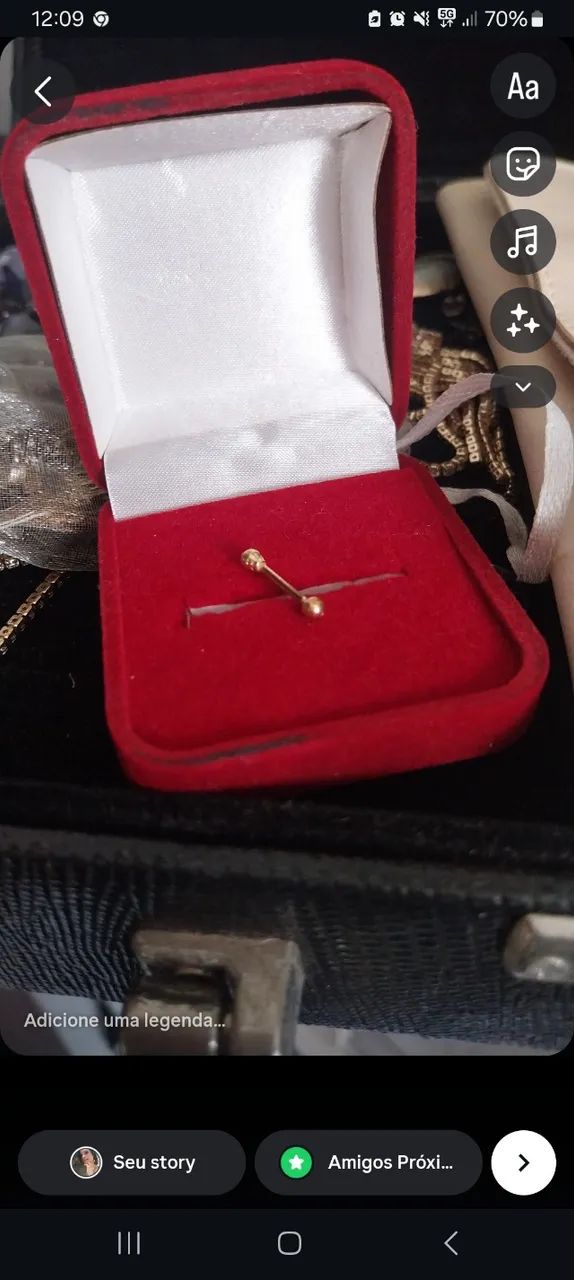 Piercing ouro 18k - Foto 2