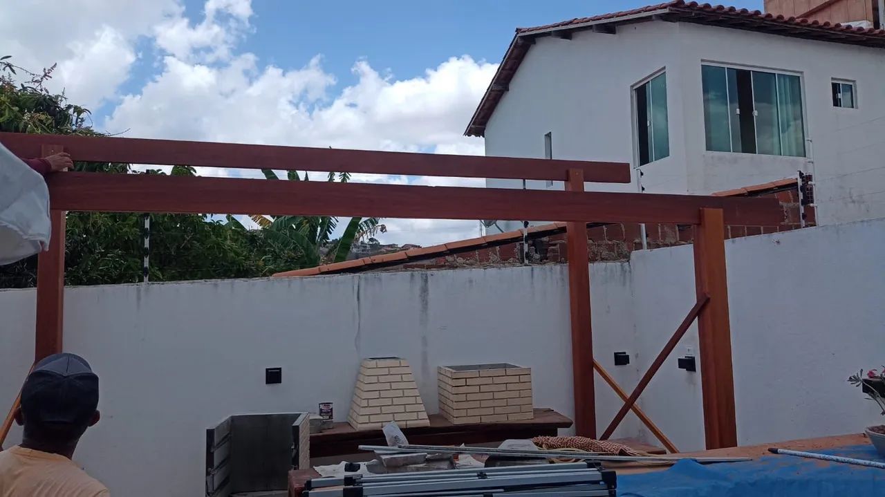 Cobertas, pergolados, decks... Em madeira maciça. - Foto 4