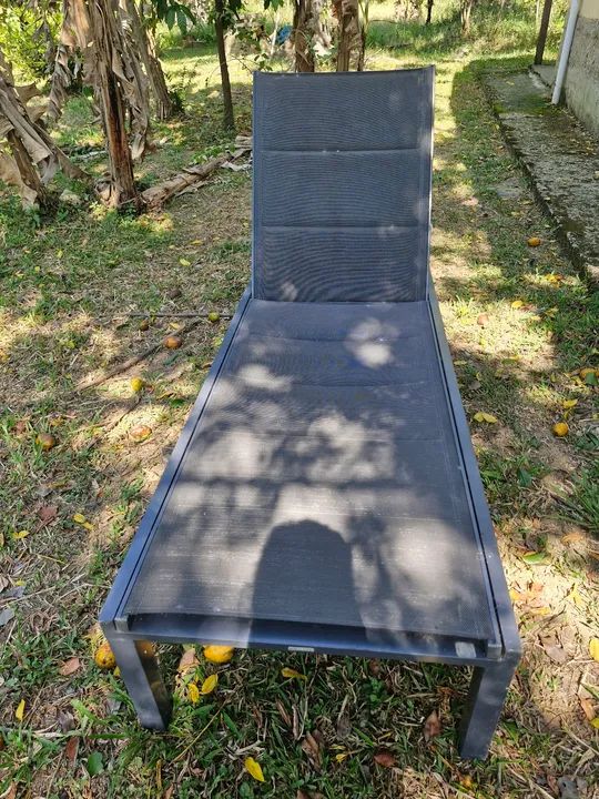 Espreguiçadeira de alumínio da Leroy Merlin  - Foto 4