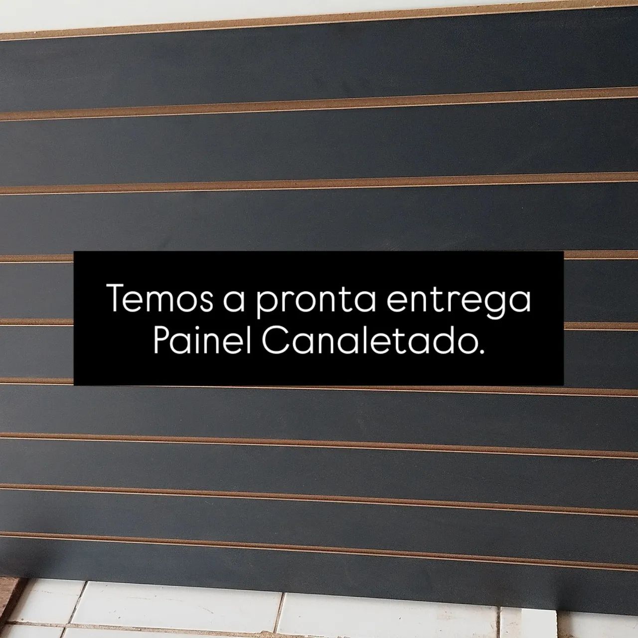 Painel Canaletado Preto  - Foto 3