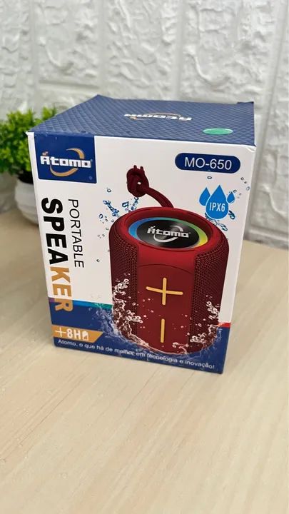 Caixa de Som Bluetooth Átomo resistente à água MO-650 - Foto 2