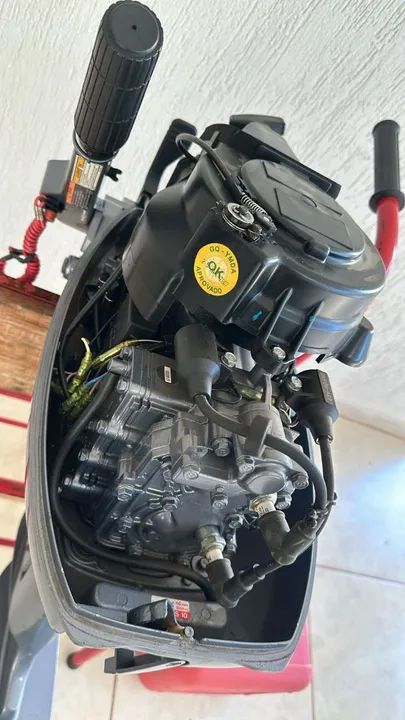 Motor Yamaha 15hp - 2008 - 20h uso - - Foto 7