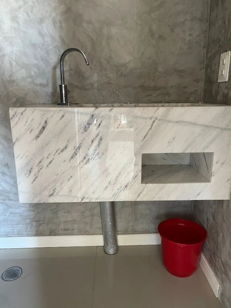 Pia em mármore esculpida - Foto 2