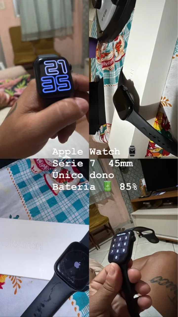 Apple Watch Série 7 45mm - Único Dono