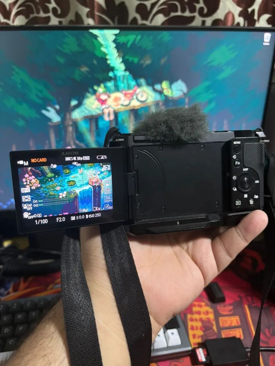 Sony ZV E10 + Lente Viltrox AF 23 f1.4 E + Smallrig + Cartão 128GB Sandisk Extreme Pro