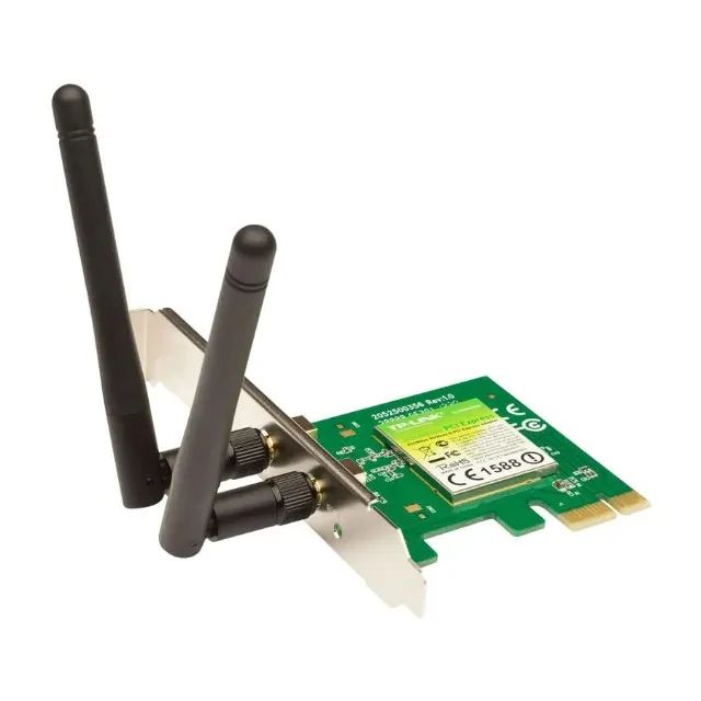 Placa de Rede Wireless N PCI Express TP-Link 300Mbps (TL-WN881ND) - Foto 3