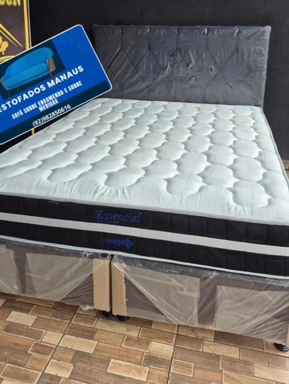 Cama Box Queen  Essencial Marjory 