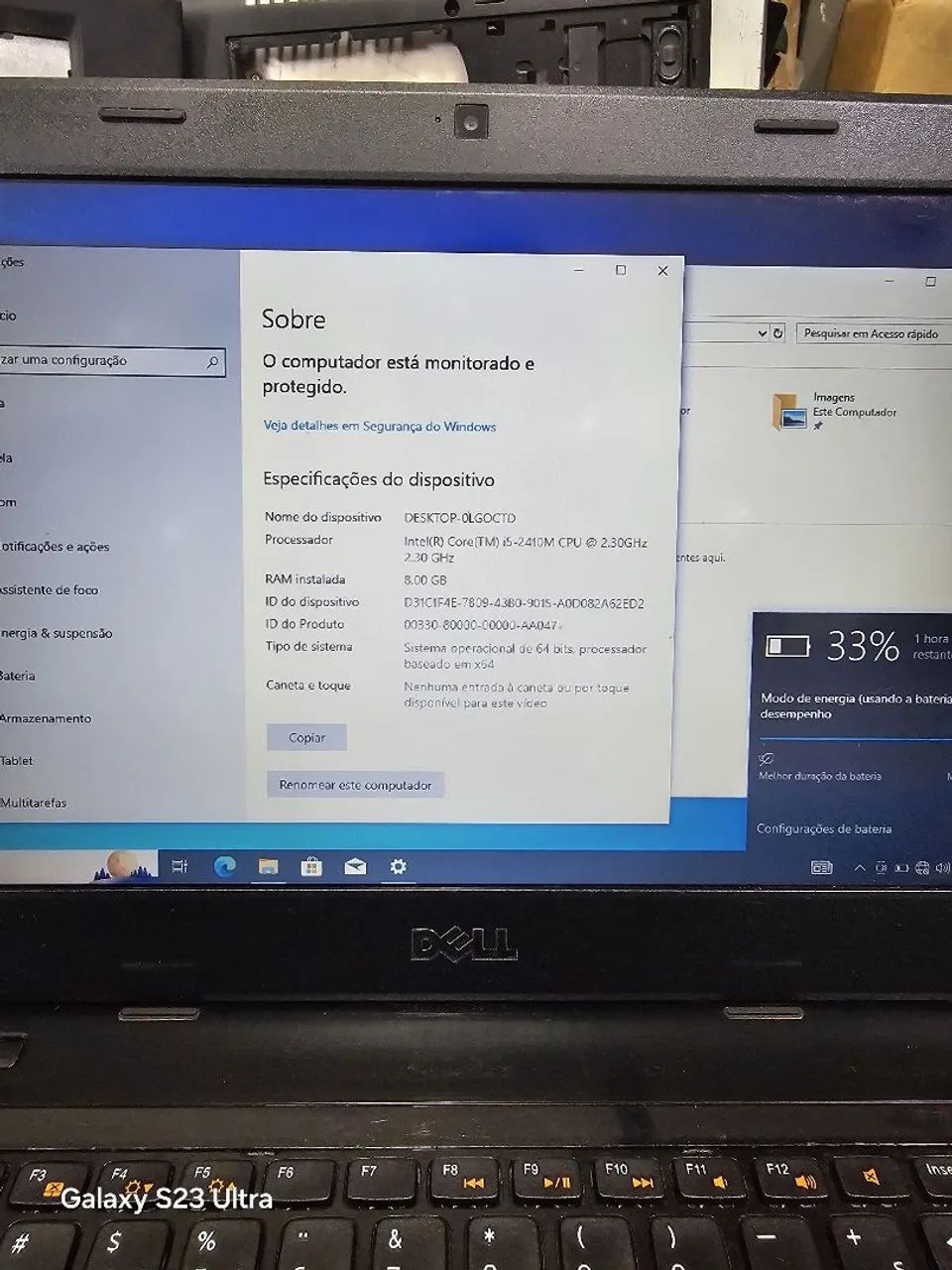 NOTEBOOK DELL I5-2410M 8 GB DE MEMÓRIA RAM HD DE 1TB  - Foto 4