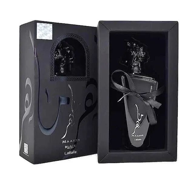 Perfume Árabe Lattafa Eau de Parfum Maahir Black unissex 100 ml (Lacrado) - Foto 2