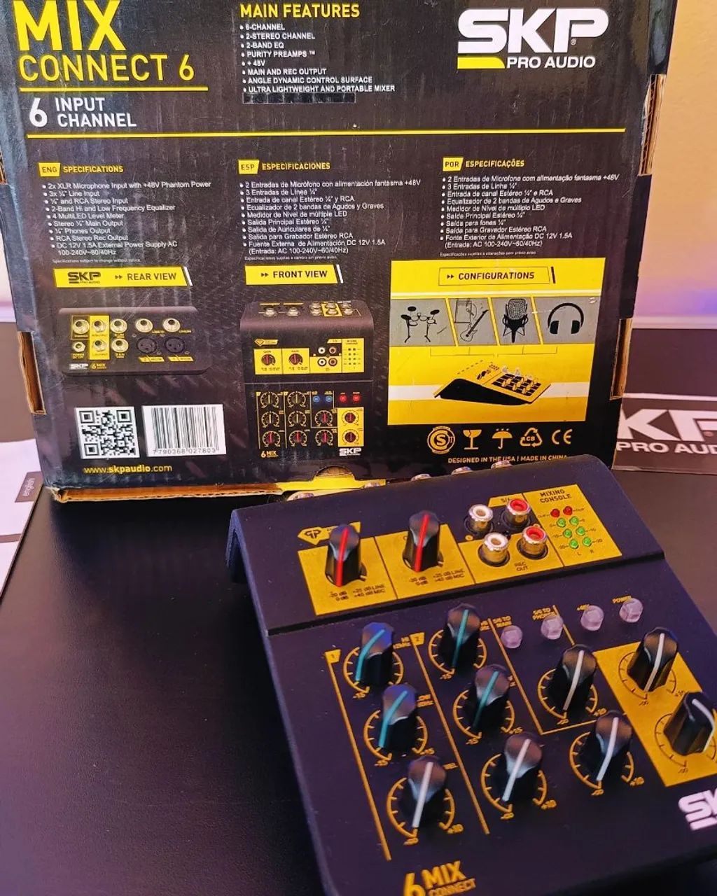 Mesa de Som SKP Pro Audio Mix Connect 6 - 6 Canais - Foto 5