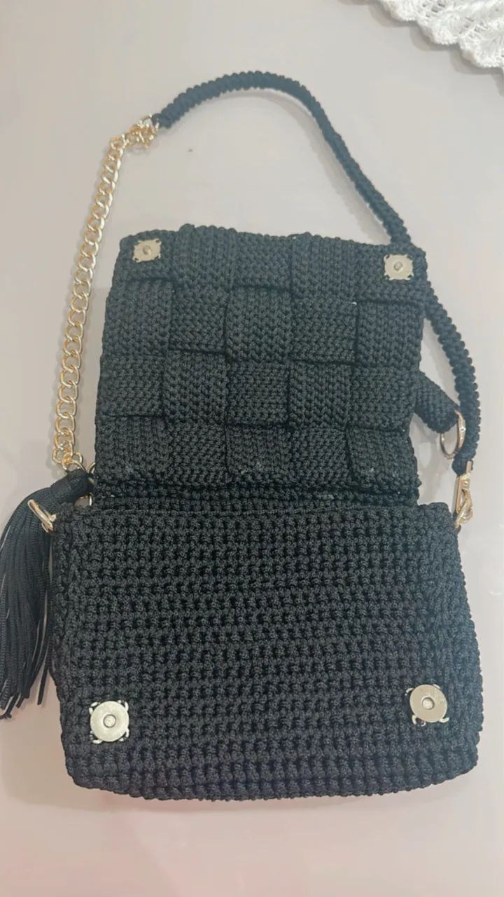 Bolsa feita de crochê  - Foto 2