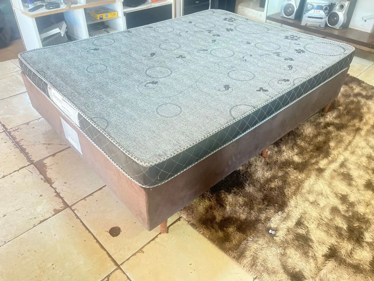 Cama box de casal com colchão de espuma  - Foto 4