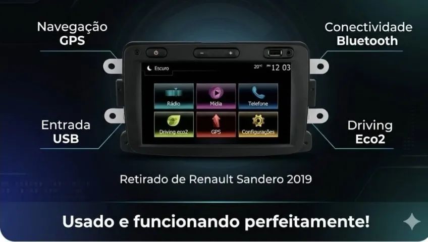 MULTIMIDIA ORIGINAL SANDERO - Foto 5