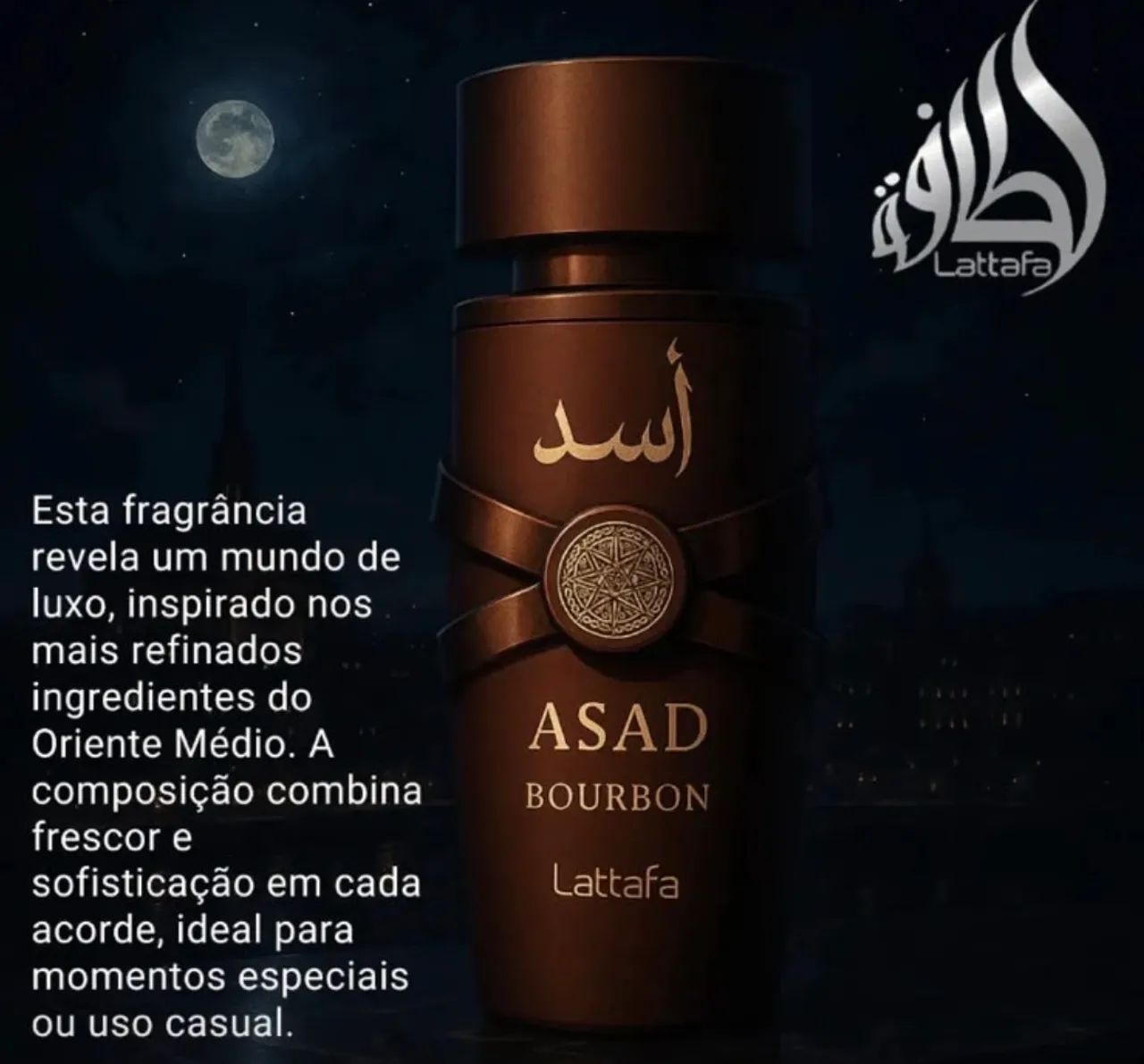 Perfume Árabe Asad Bourbon 100ml Lipx - Foto 2