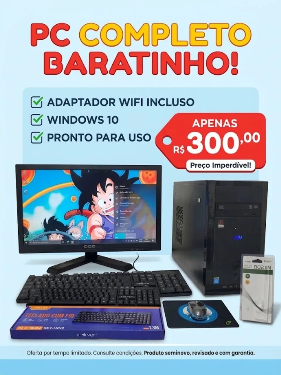 COMPUTADOR COMPLETO BARATINHO