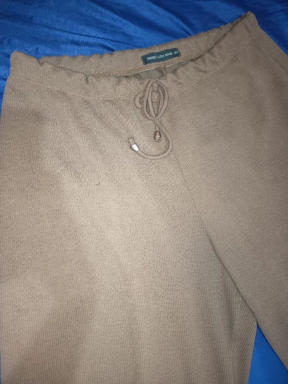 Calça canelada GG C&A