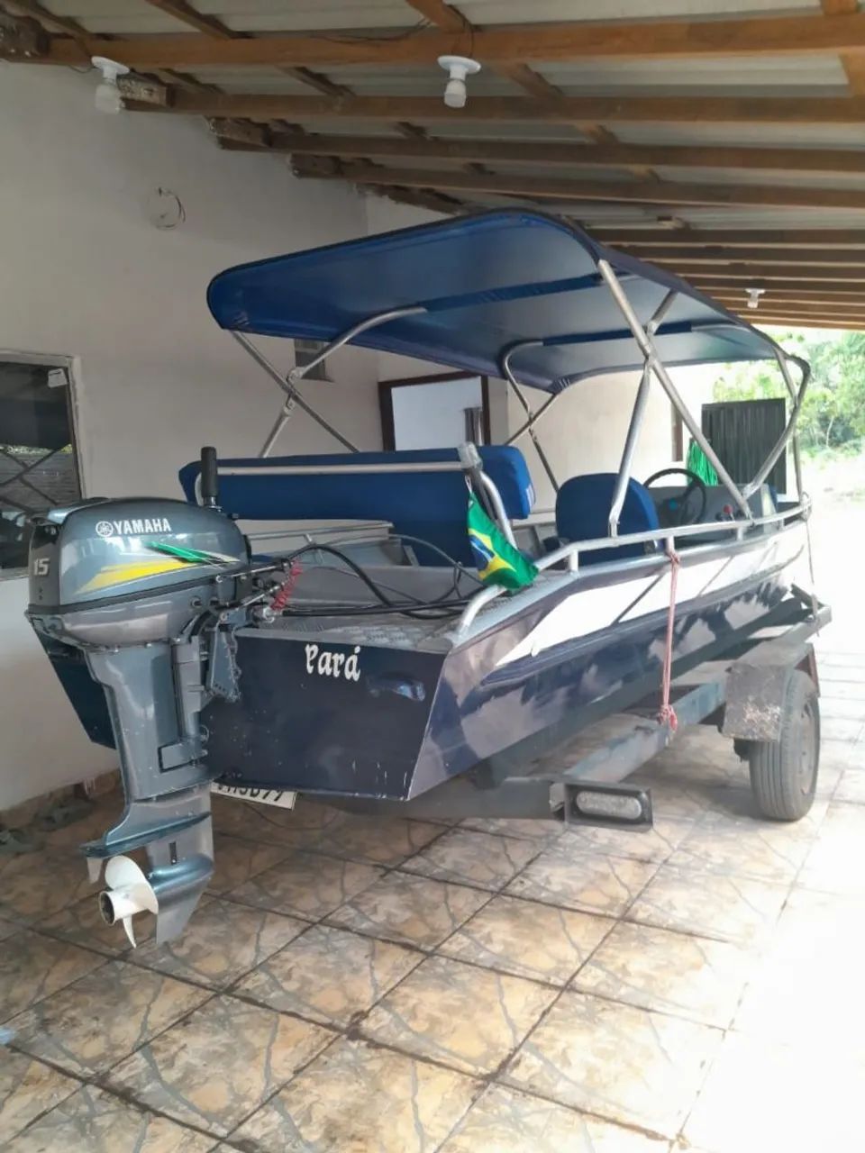 Lancha nova com motor Yamaha 15 HP - Foto 3