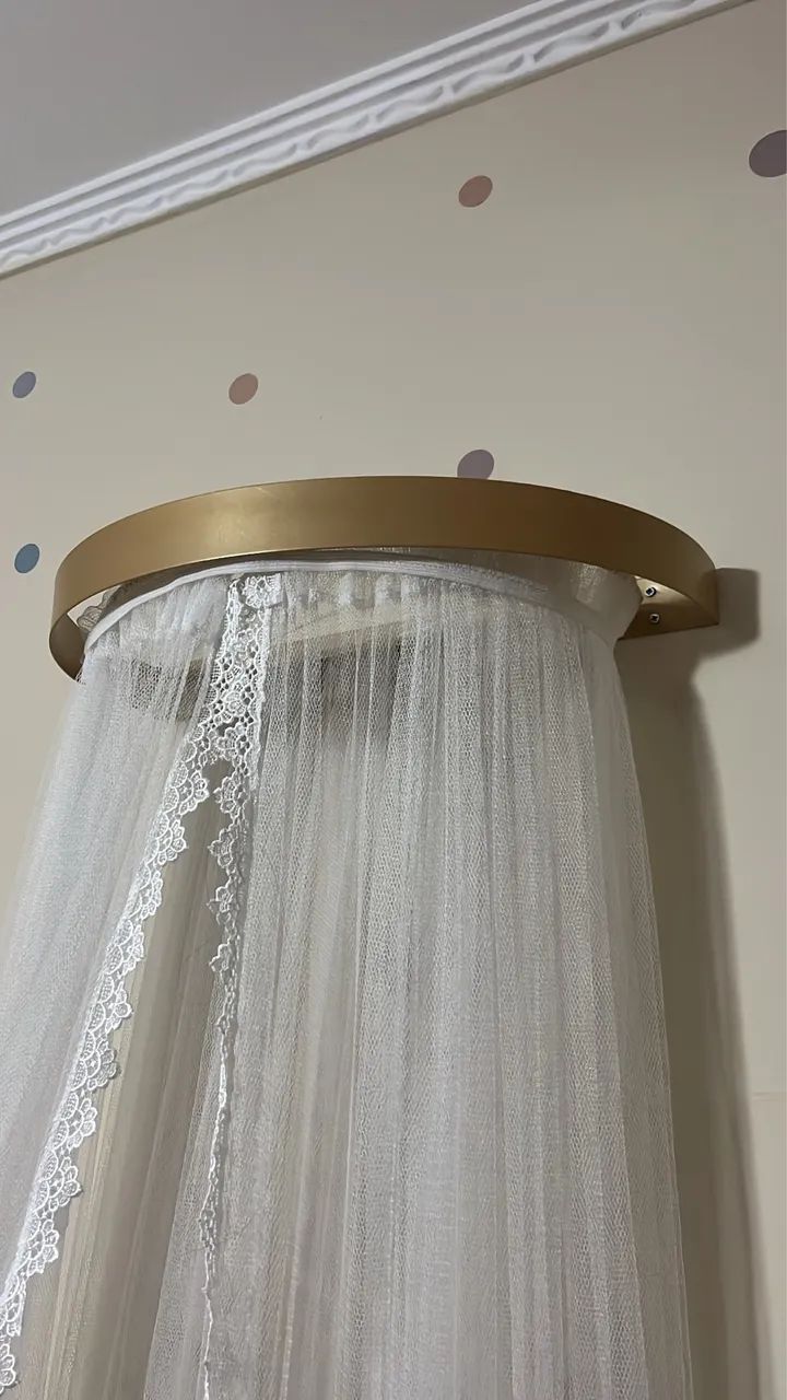 Berço Novo com Colchão + Dossel - Foto 3