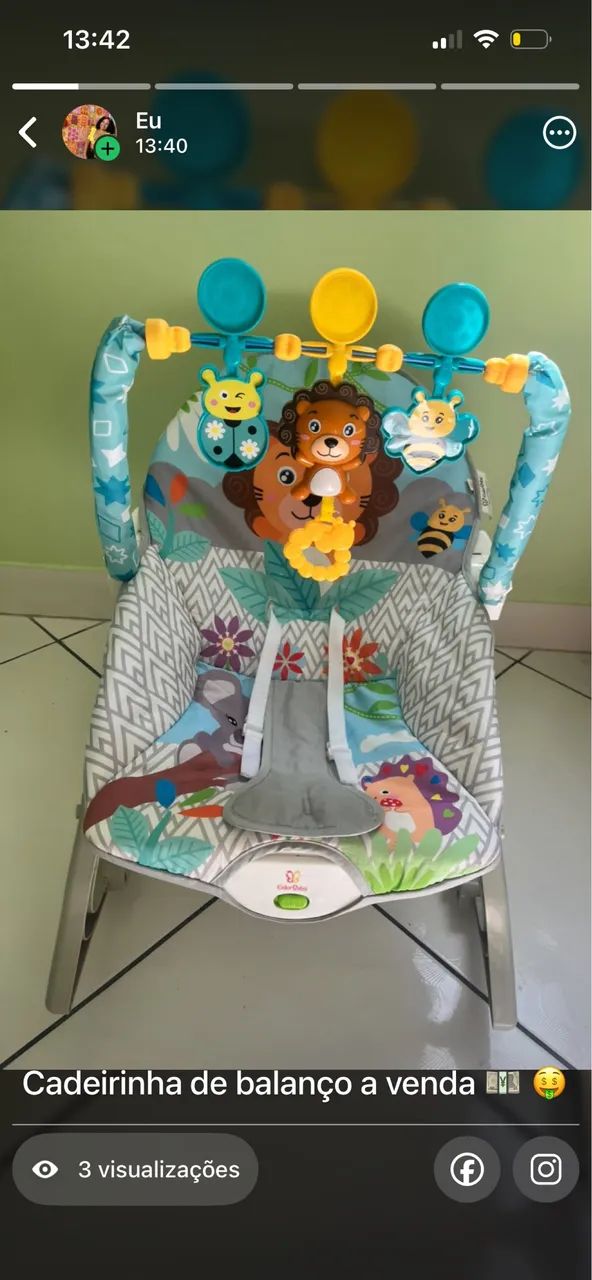 Cadeirinha de balanço infantil