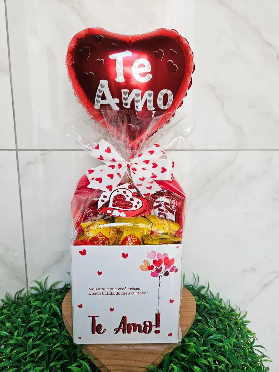 Cesta De chocolate romântica  - Foto 2