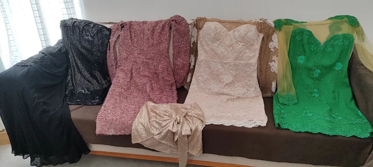 Lote de Vestidos de festas seminovos 