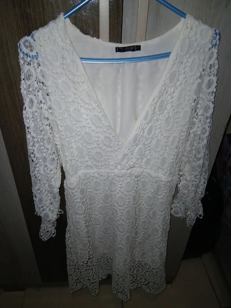 Vestido de renda branco 70 reais  - Foto 2