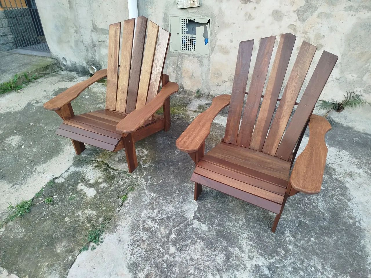 Cadeiras Adirondack estilo Pavão madeira de cumarú  - Foto 3