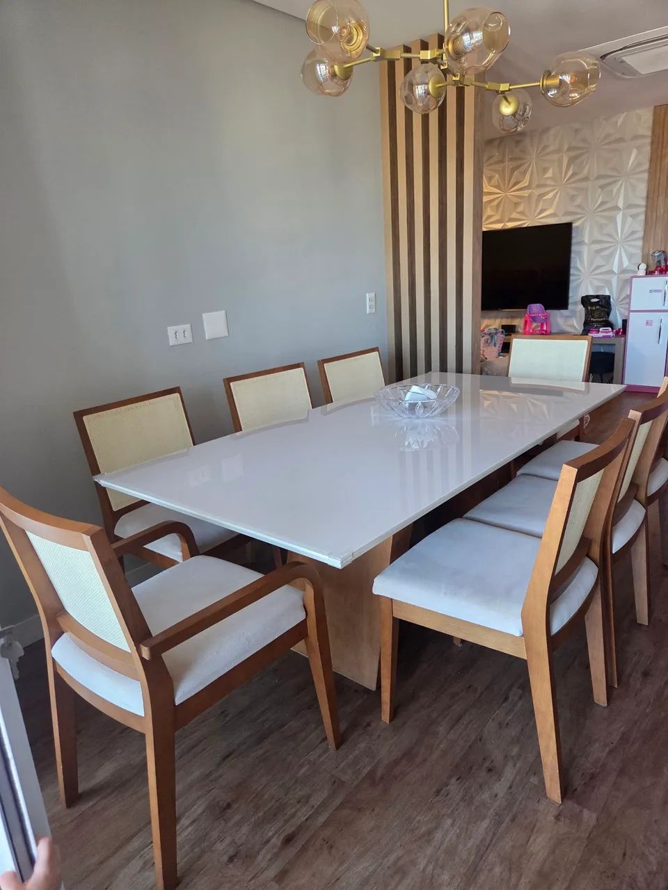 Conjunto de Mesa de Jantar 8 lugares
