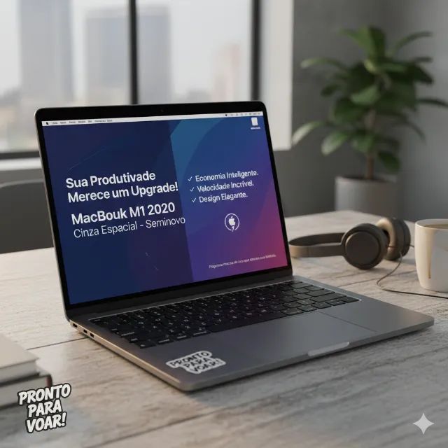 MacBook Air M1 2020 13?3 - 8GB RAM - 256GB Cinza Space - 83 ciclos
