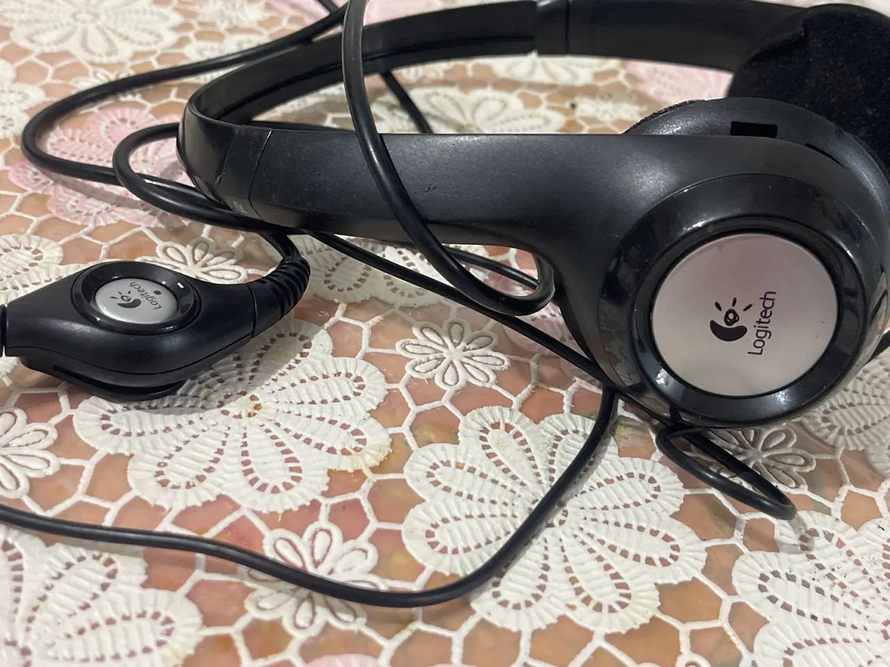 headset  Logitech H390 USB ( sem as almofadas ) - Foto 3