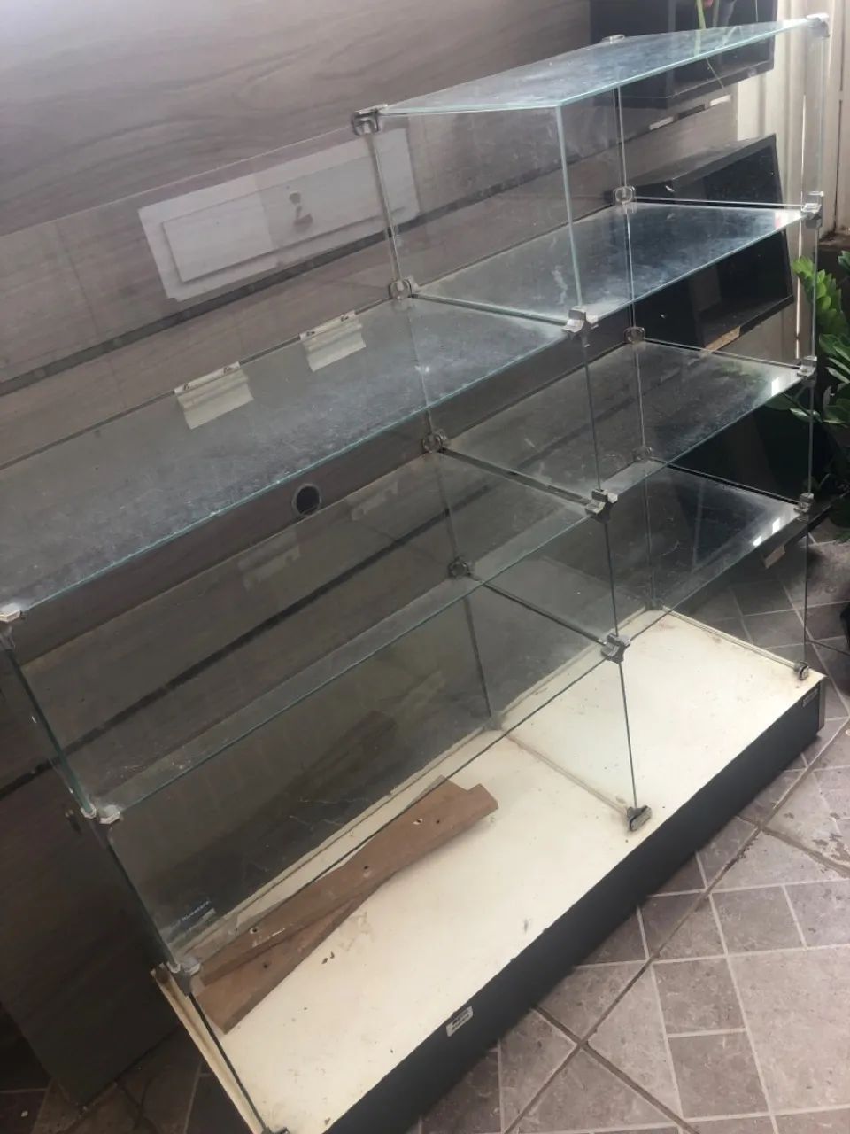 Vitrines de vidro para loja 